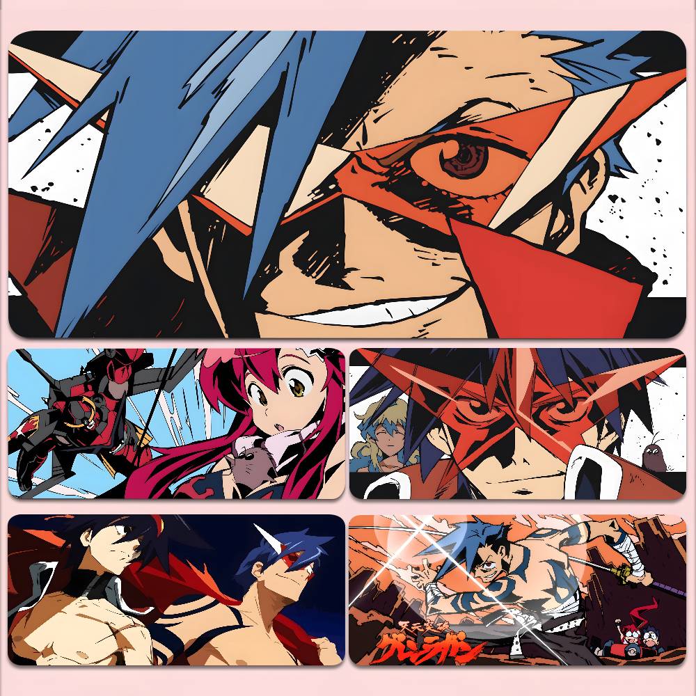Esports Gaming Laptop - Anime Gurren Lagann 마우스 패드 미끄럼