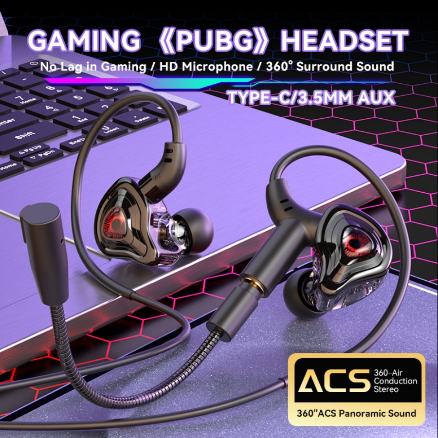 Esports Gaming Headset - e스포츠 게이밍 헤드셋 360° 서라운드 사운드