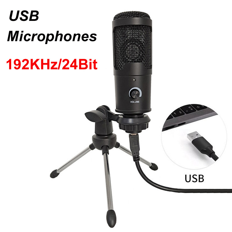Streaming Mic Condenser - PC 컴퓨터 노트북용 USB 콘덴서 마이크,