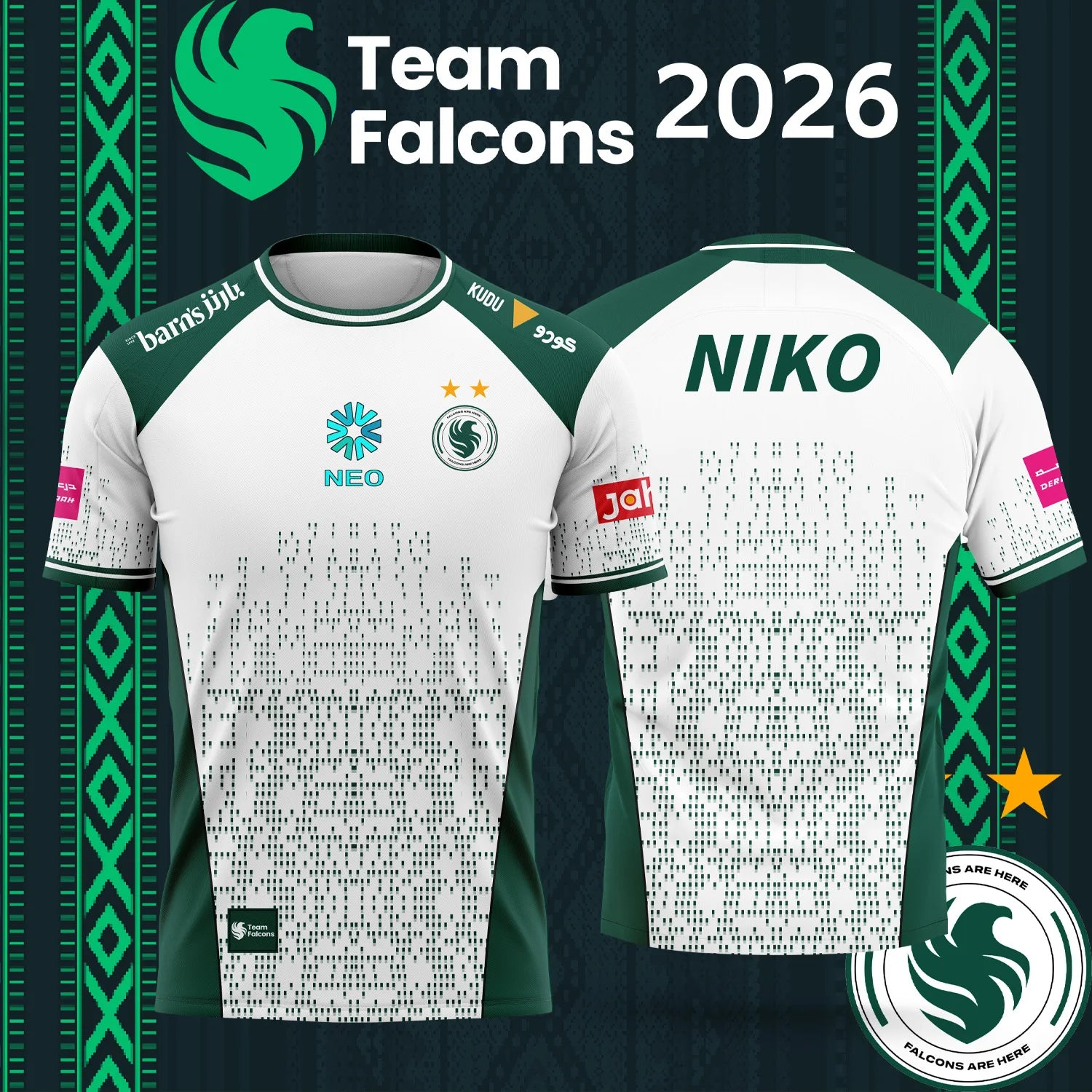 Esports Gaming Jersey - 패밀리 매칭 2026 팀 팔콘스 NIKO