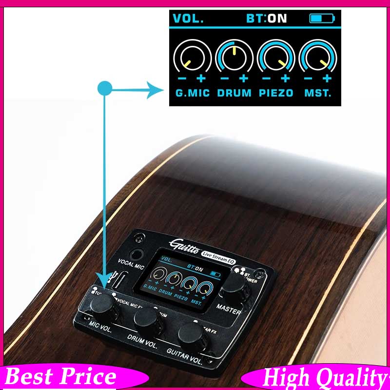 Streaming Mic Condenser - Guitto GGP-05 어쿠스틱 기타 픽업 시스템
