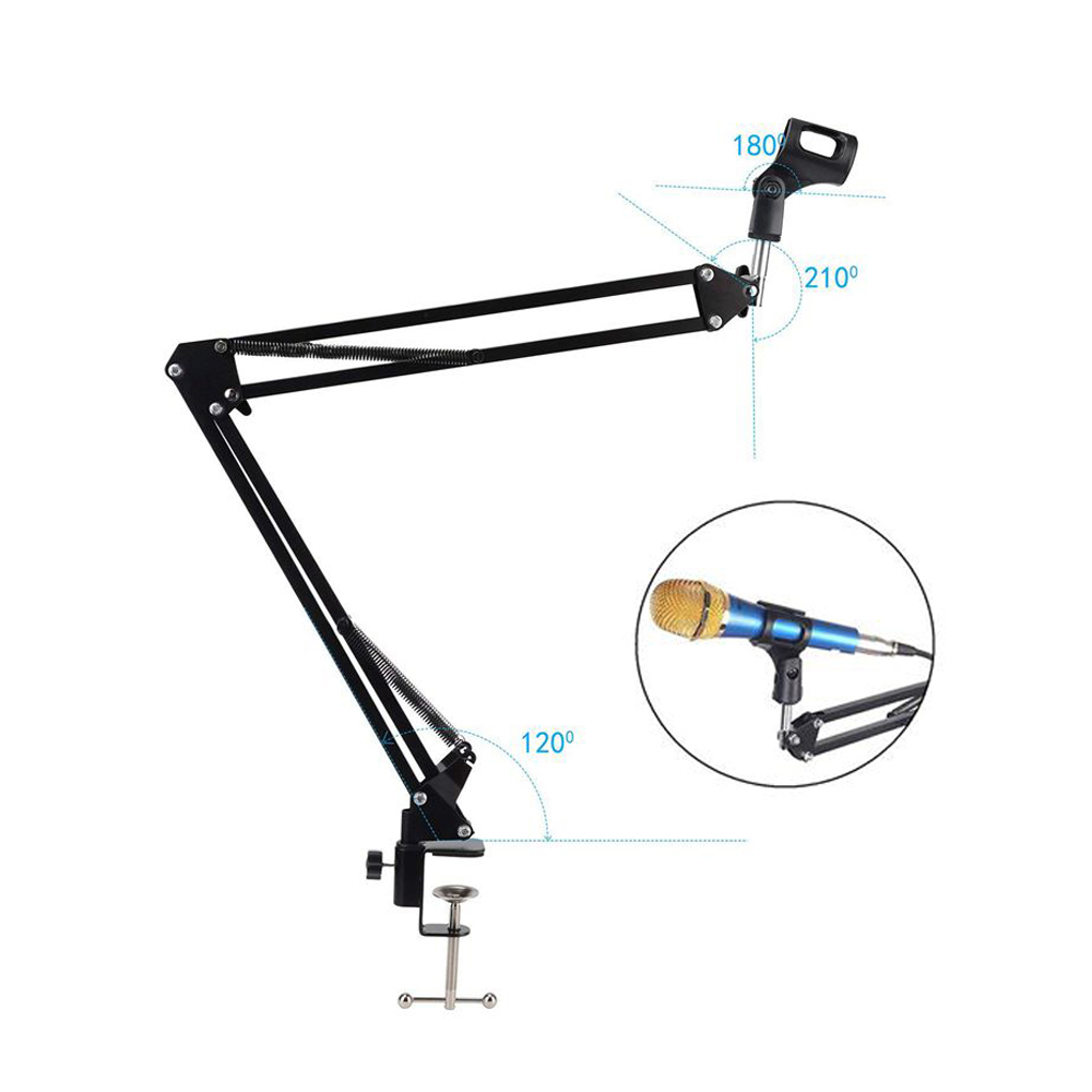 접이식 금속 확장형 마이크 ​​스탠드 브래킷 조정 가능 - Microphone Arm Boom 리뷰 및 가격