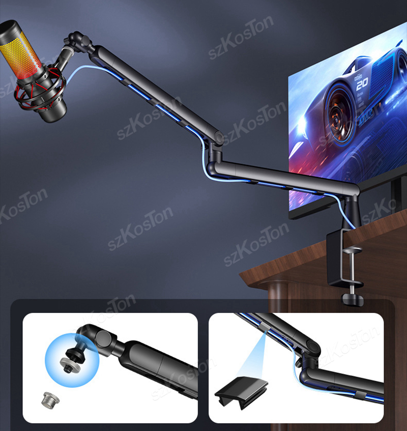 전문 스튜디오 로우 프로파일 마이크 암(확장 라이저 케 - Microphone Arm Boom 리뷰 및 가격