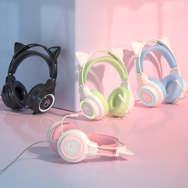 LGOODVIN SY-G35 고양이 귀 유선 오버이어  - Esports Gaming Headset 리뷰 및 가격