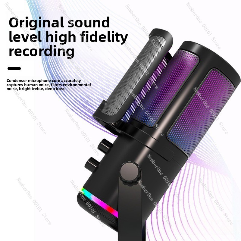 USB RGB 콘덴서 마이크 데스크탑 게임용 마이크 라 - Streaming Mic Condenser 리뷰 및 가격