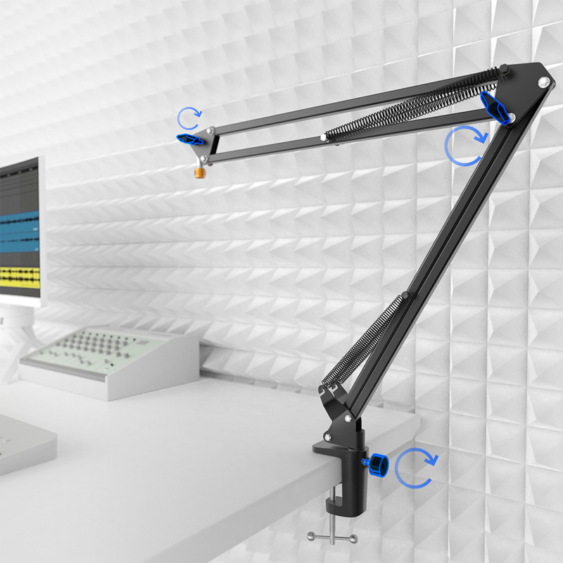 FIFINE 조정 가능한 마이크 서스펜션 붐 가위 암  - Microphone Arm Boom 리뷰 및 가격