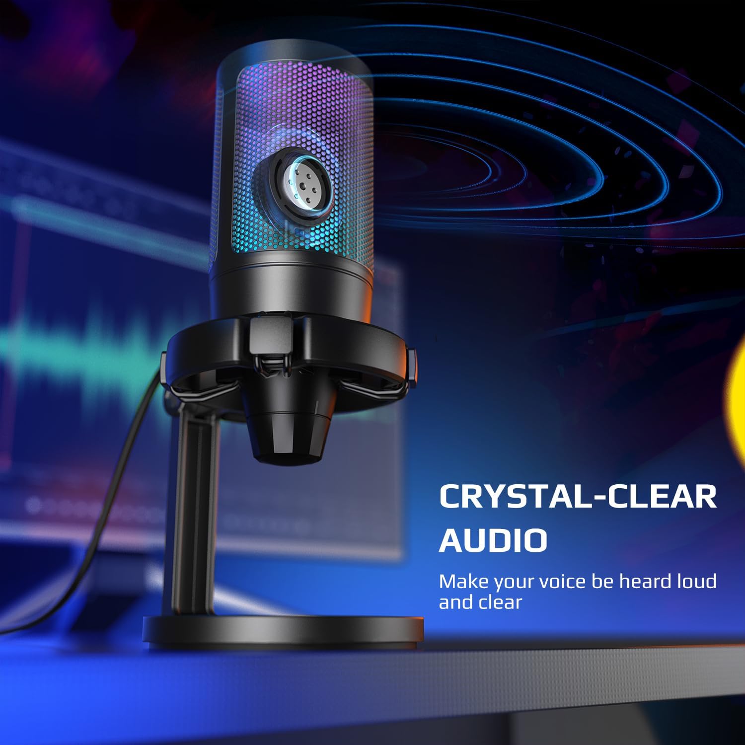 쇼크 마운트, 게인 노브, 터치 무트 기능이 있는 FI - Streaming Mic Condenser 리뷰 및 가격