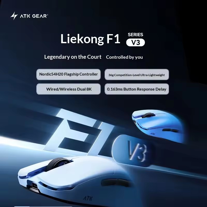 ATK F1 V2/V3 트라이 모드 무선 마우스 PAW - Gaming Esports Esports 리뷰 및 가격